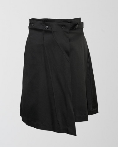 mid-length japanese black skirt- Ken Okada